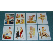 8 Hilda pin-up kaarten, set M
