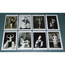 8 Ziegfeld Girls kaarten - set A