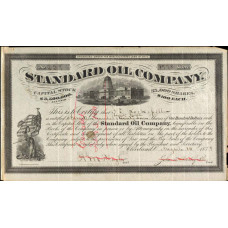 Standard Oil certificaat van aandeel - 1878