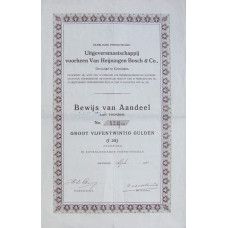Aandeel Van Heijningen Bosch - 20er jaren 