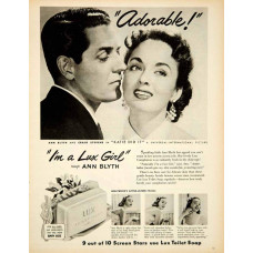 Anne Blyth advertentie Lux zeep - 1951