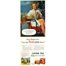 Betty Hutton advertentie Lipton thee - 1944