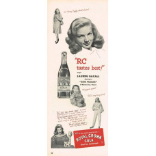 Lauren Bacall advertentie RC Cola - 1947