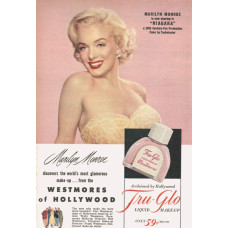 Marilyn Monroe advertentie Westmore costmetica