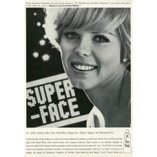 Sue Hamilton advertentie Super Face cosmetica - 1969