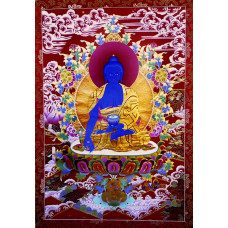 Medicijn Boeddha thangka  - print B