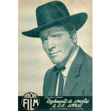 Burt Lancaster cover Mon Film, 1957