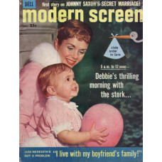 Debbie Reynolds en Carrie Fisher op cover Modern Screen, juni 1958