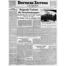 Deutsche Zeitung in den Niederlanden 7 juni 1944 - D-Day