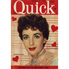 Elizabeth Taylor cover Quick, 1954