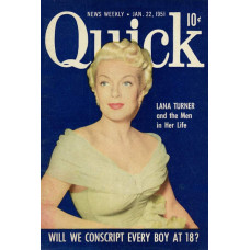 Lana Turner op cover Quick - 1951