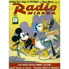 Mickey Mouse en Donald Duck cover Radio Mirror - 1938