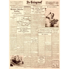 De Telegraaf - 29 maart 1942 - St. Nazaire en Borneo