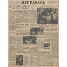 Het Parool - 3 oktober 1951 - eerste televisie-uitzending