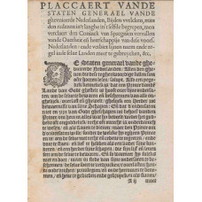 Plakkaat van Verlatinghe - 1581 - 1e pagina 