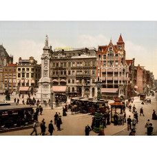 Dam te Amsterdam, ca. 1895