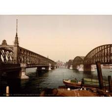 Rotterdam - Maasbruggen - ca. 1895 - fotoprint