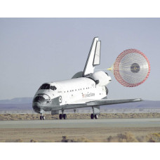 Landing space shuttle Atlantis