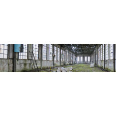 Fabriekshal ruïne - fotoprint
