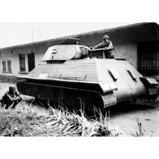 Duitse dummy tank in Frankrijk, 1944