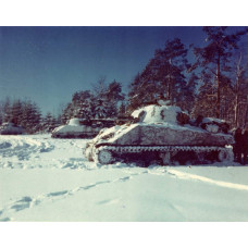 Sherman tanks tijdens Ardennen Offensief - 1944 