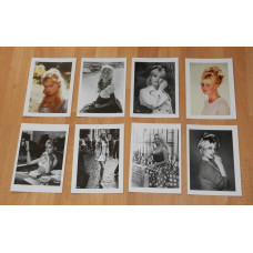 8 Brigitte Bardot kaarten - set A