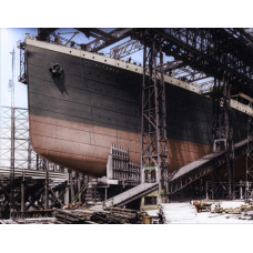 Titanic in aanbouw - 1911