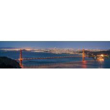 Golden Gate Bridge en San Francisco - panoramische fotoprint