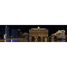 Las Vegas - Bellagio hotel bij nacht - panorama