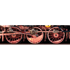 Locomotief-wielen 2 - wandposter