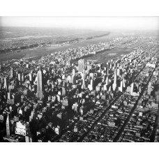 Luchtfoto Manhattan - 1951
