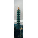 Taipei toren Taiwan - wandposter