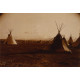 Piegan Blackfoot kamp - ca. 1900
