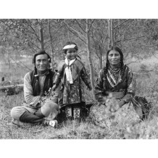 Samson Beaver met gezin - Stoney - 1906