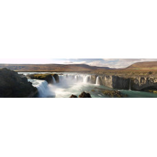 Godafoss waterval - IJsland - panoramische fotoprint