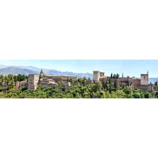 Alhambra, Granada - panoramische fotoprint 2