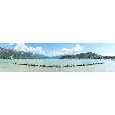 Annecy meer Frankrijk - panoramische fotoprint