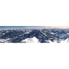Berglandschap AG - panoramische fotoprint