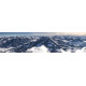 Berglandschap AG - panoramische fotoprint