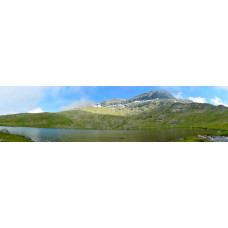 Berglandschap BU - panoramische fotoprint