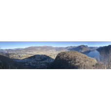 Berglandschap CG - panoramische fotoprint