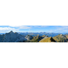 Berglandschap Q - panoramische fotoprint