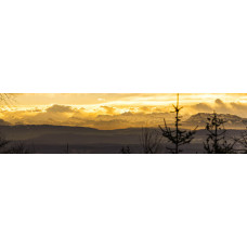 Berglandschap T - panoramische fotoprint