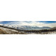 Besneeuwde bergen versie 2 - panoramische fotoprint