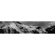 Besneewde bergen - panoramische fotoprint
