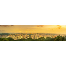 City skyline - panoramische fotoprint 3