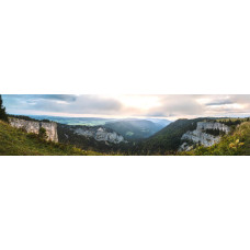 Creux du Van Zwitserland - panoramische fotoprint 1