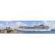 Cruiseschip - panoramische fotoprint
