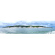 Eiland in zee - panoramische fotoprint