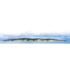 Eiland in zee 2 - panoramische fotoprint